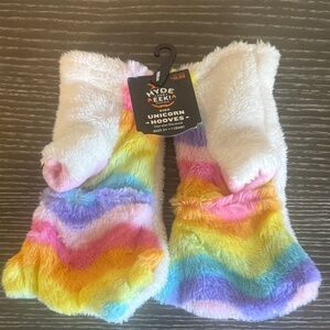Kids Rainbow Unicorn Hooves Gloves